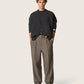 Isiah grey virgin wool flannel jogger trousers