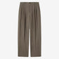 Isiah grey virgin wool flannel jogger trousers