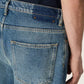 Blue medium wash loose jeans