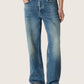 Blue medium wash loose jeans