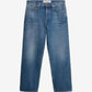Blue medium wash loose jeans
