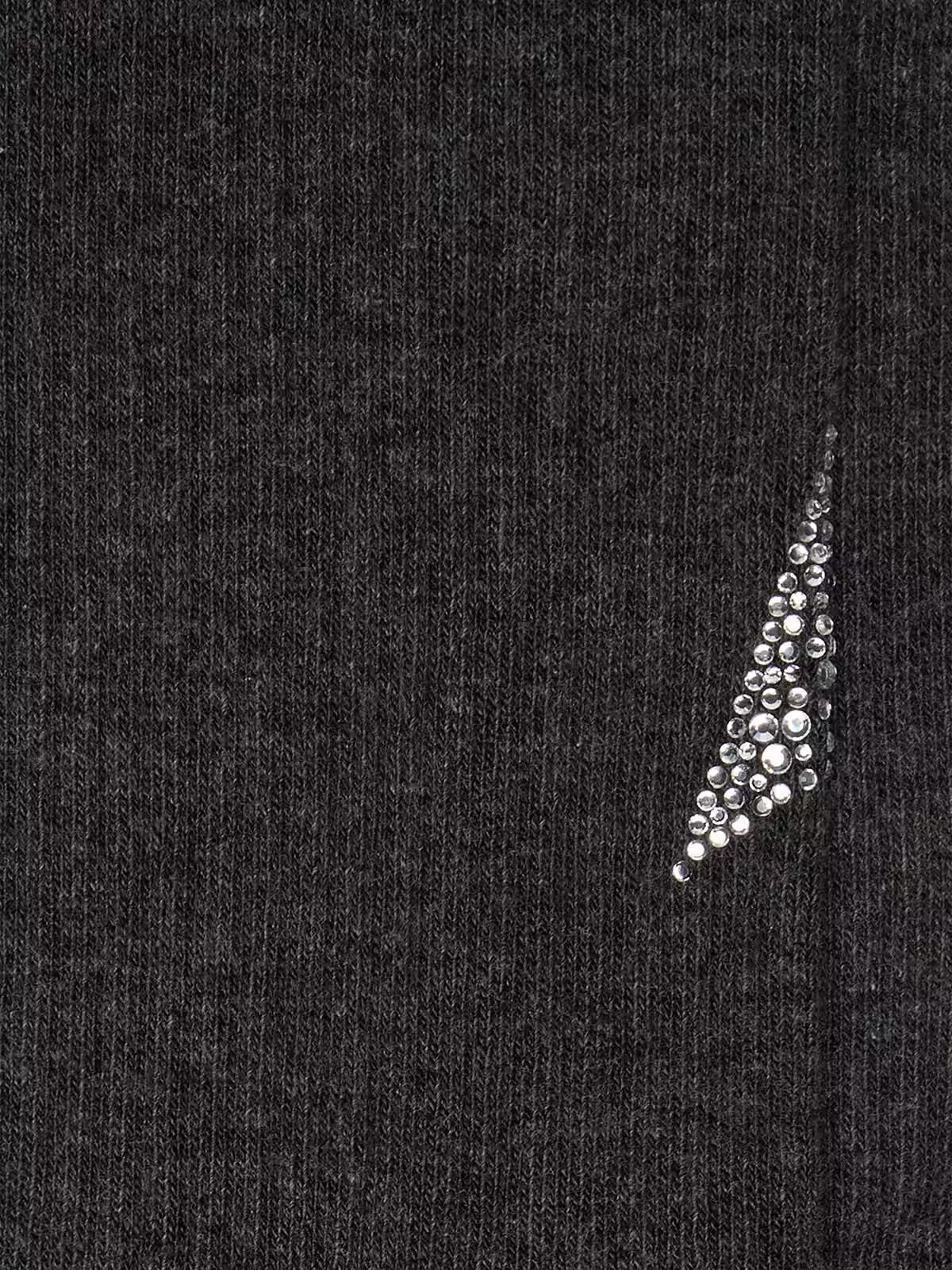Dark gray socks with crystal star on the back