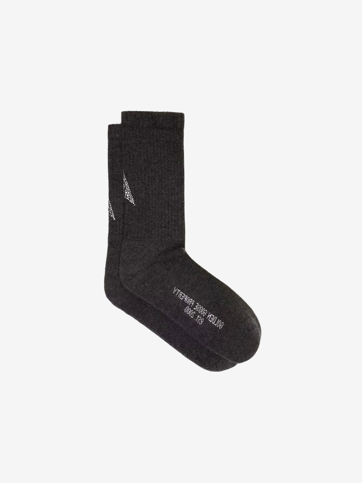Dark gray socks with crystal star on the back