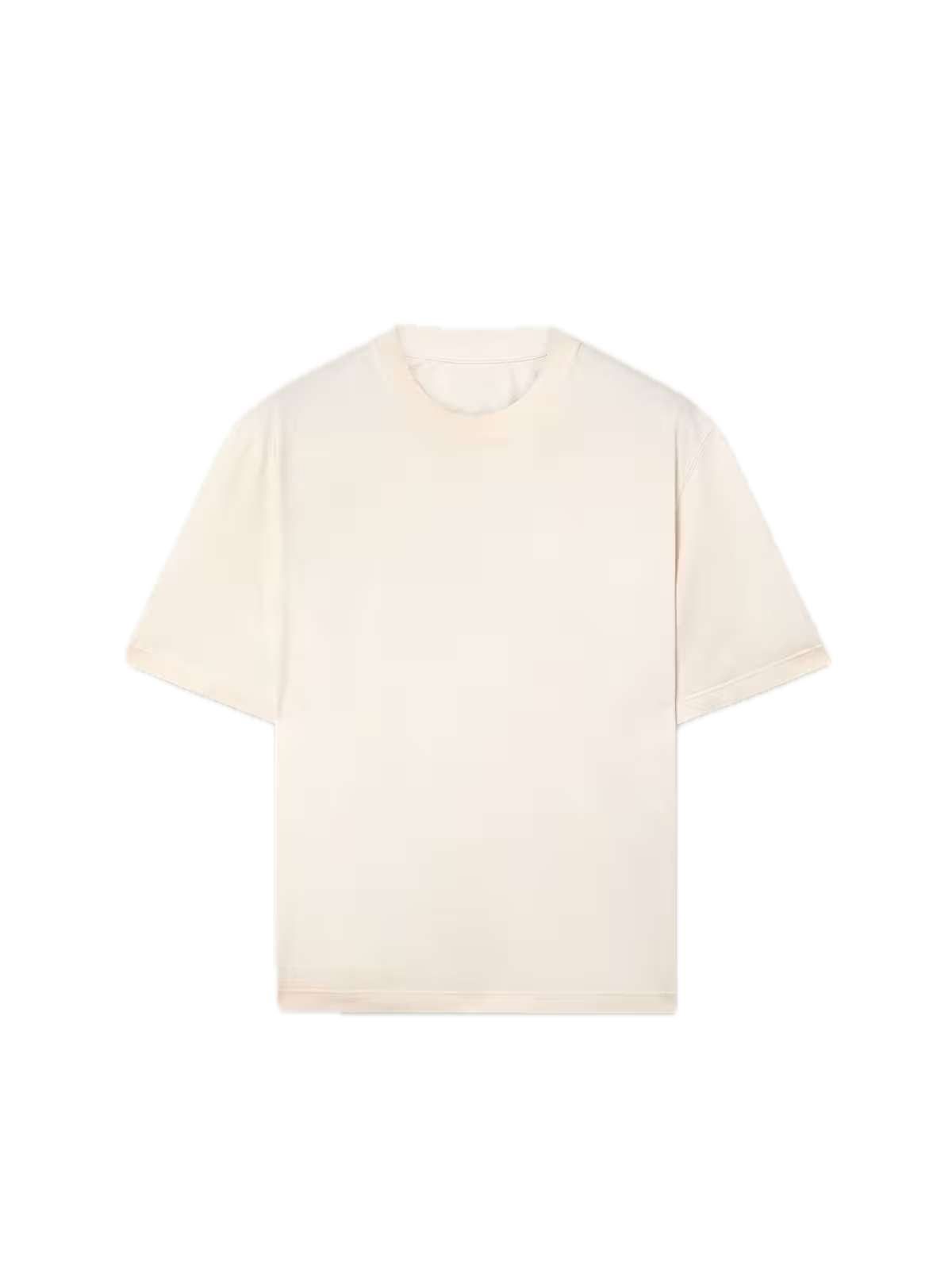 Star unisex cotton T-shirt in vintage white with black print on the back