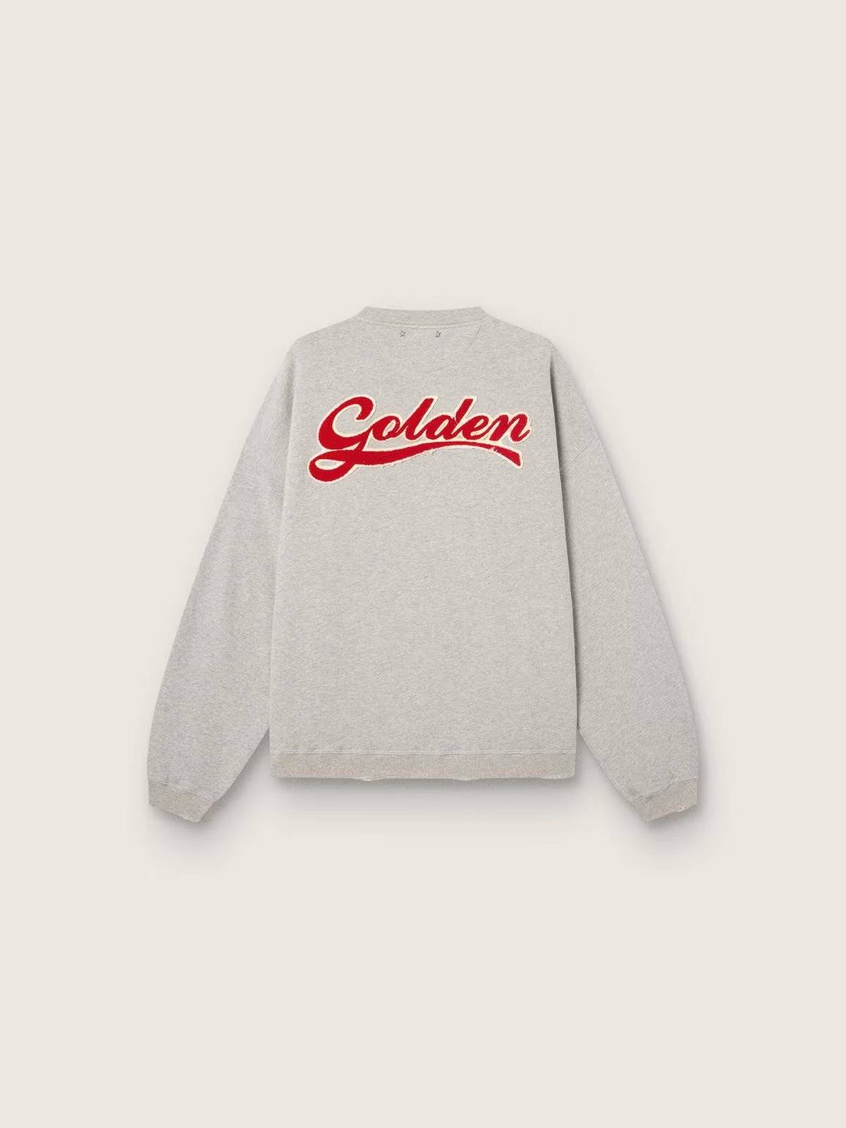 Unisex sweatshirt in gray melange cotton with logo