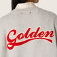 Unisex sweatshirt in gray melange cotton with logo