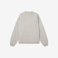 Unisex sweatshirt in gray melange cotton with logo