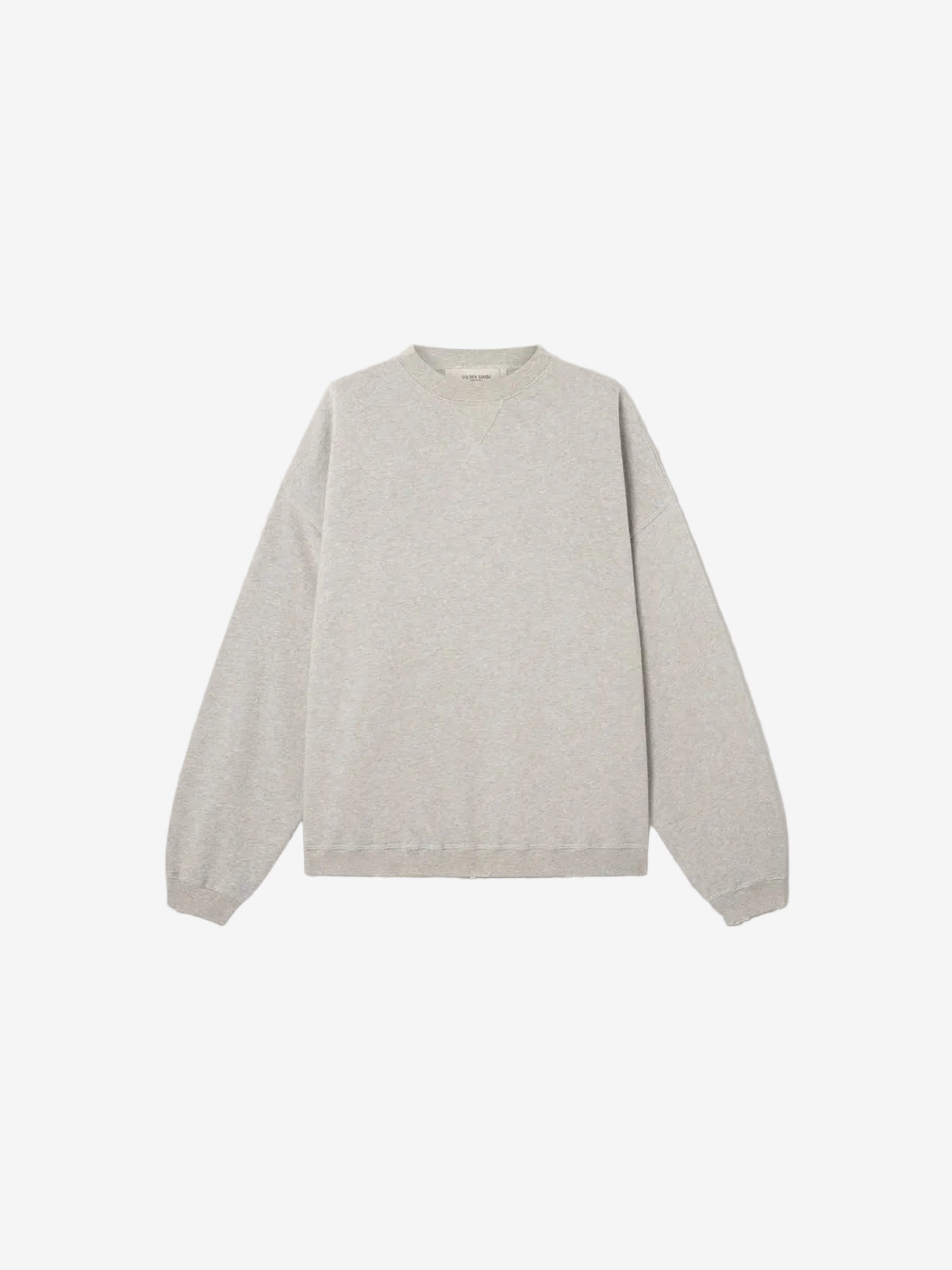 Unisex sweatshirt in gray melange cotton with logo