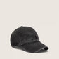 Anthracite baseball cap with tone-on-tone embroidered star