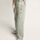 Women's Super-Star with shearling lining and silver glitter star