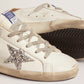 Women's Super-Star with shearling lining and silver glitter star