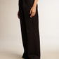 Women’s sweatpants in dark blue wool gabardine