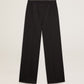 Women’s sweatpants in dark blue wool gabardine