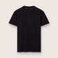 Women’s regular-fit distressed T-shirt in black