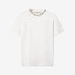 Women's white T-shirt with cabochon crystals