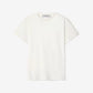 Distressed slim-fit women’s T-shirt in white