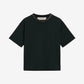 Women's black T-shirt with crystals