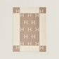 Avalon baby blanket Medium Hazelnut/White