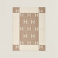 Avalon baby blanket Medium Hazelnut/White