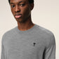 Crew Neck Sweater With Contrast Ami De Coeur