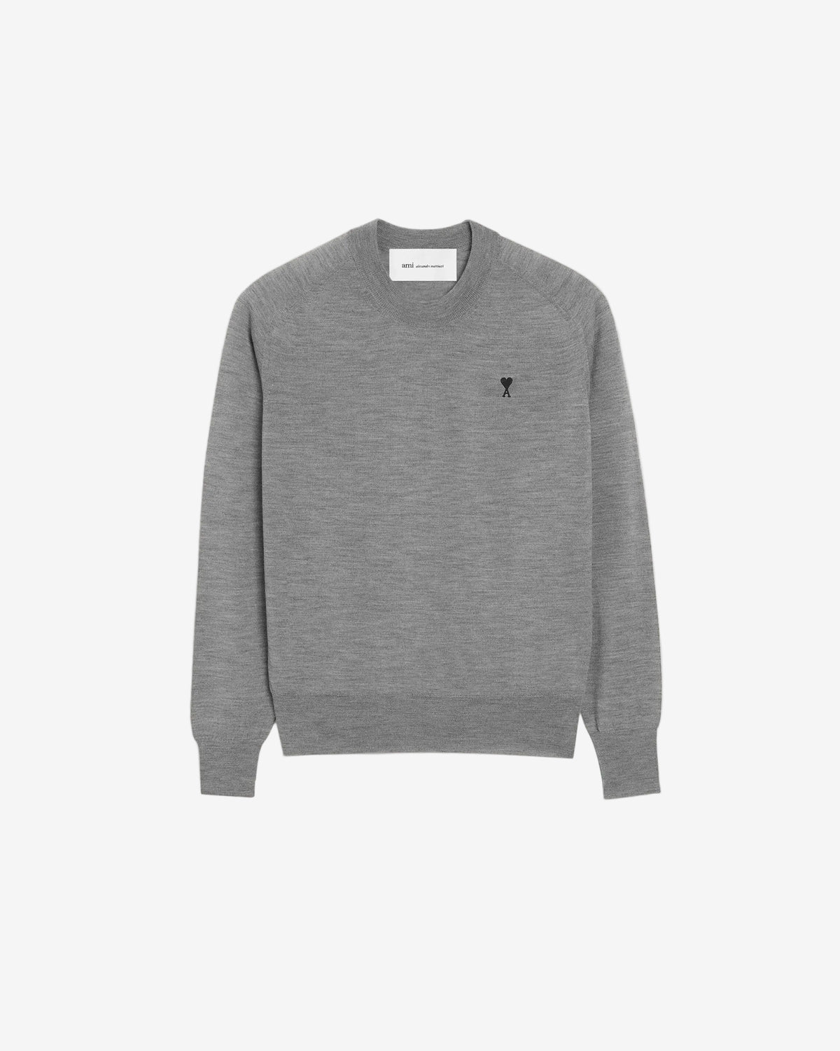 Crew Neck Sweater With Contrast Ami De Coeur
