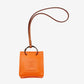 Hermes Orange Milo Lambskin & Swift Leather Bag Charm