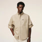 Boxy Fit Shirt Button Down Collar And Embroidered Ami
