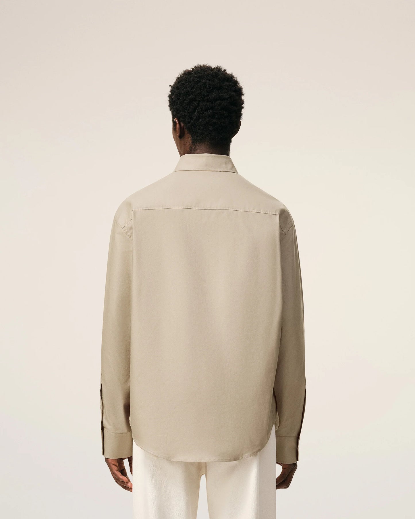 Boxy Fit Shirt Button Down Collar And Embroidered Ami