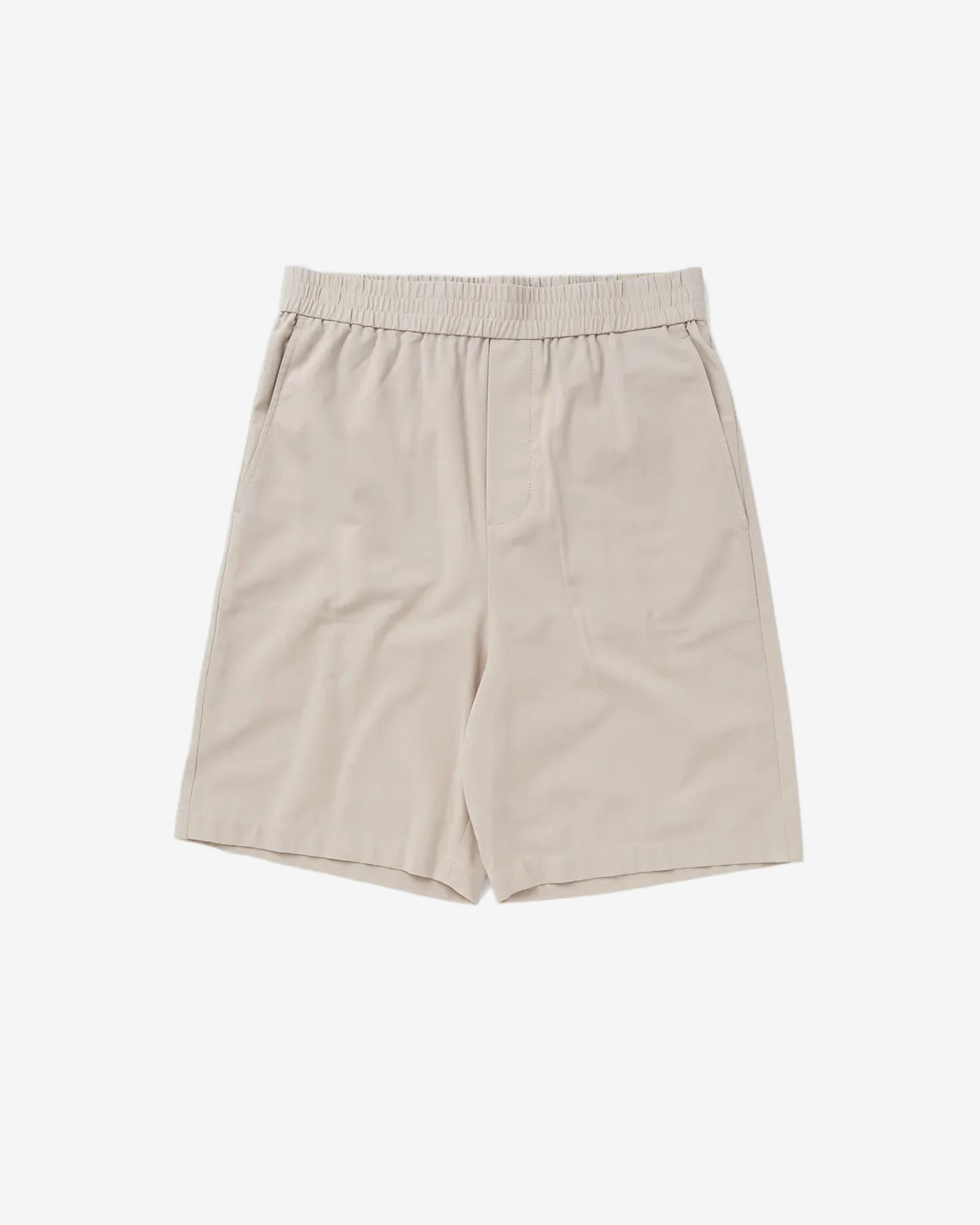 Beige shorts on a white background