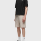 Beige shorts on a white background