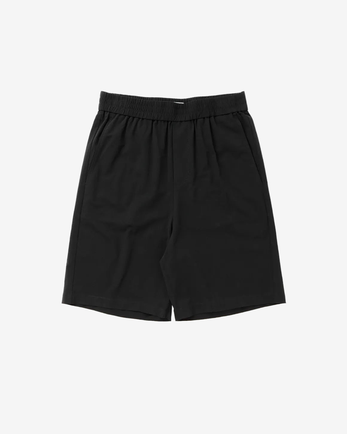 Black shorts on a light gray background