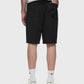 Black shorts on a light gray background