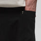 Black shorts on a light gray background