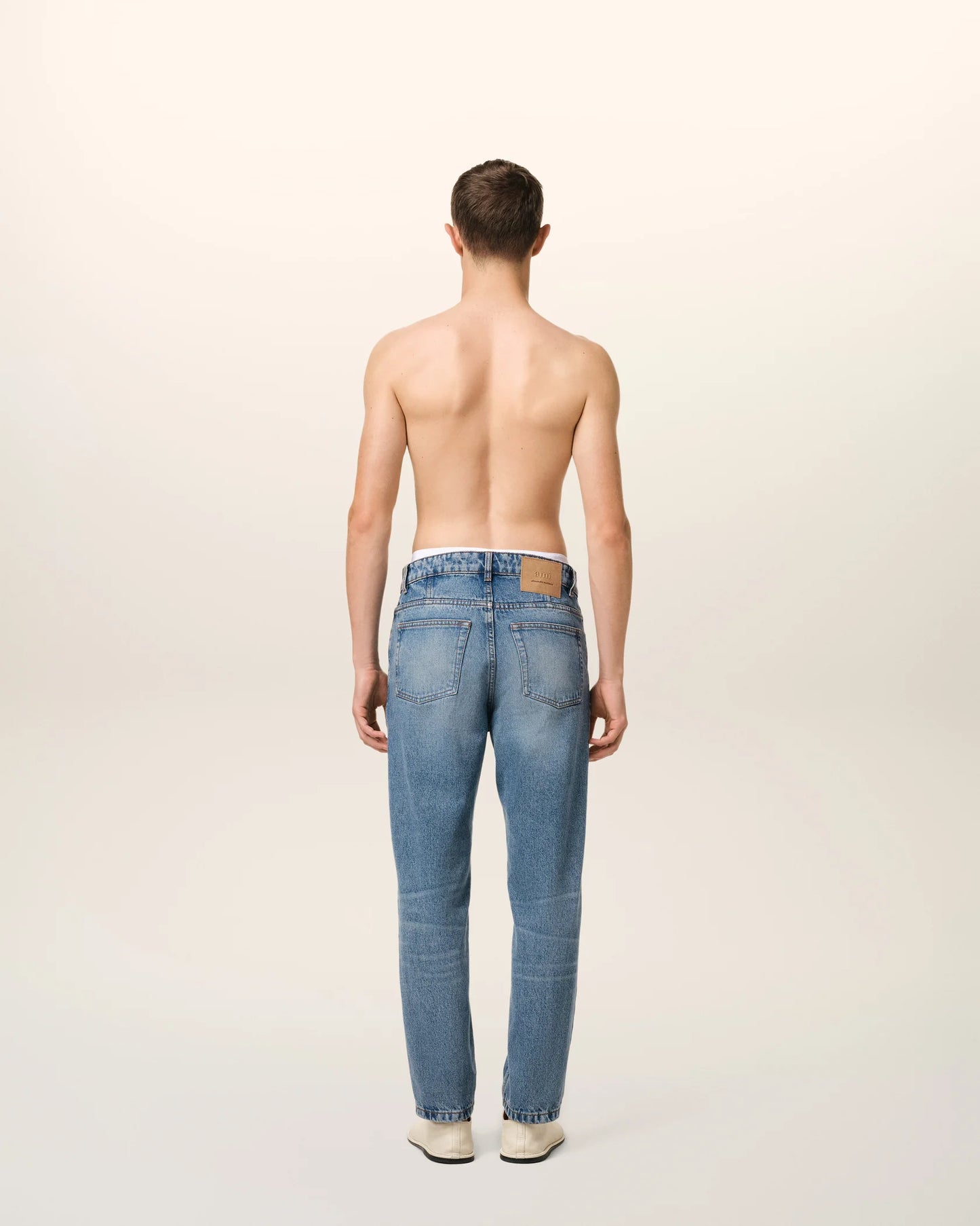 Cotton Tapered Fit Jeans