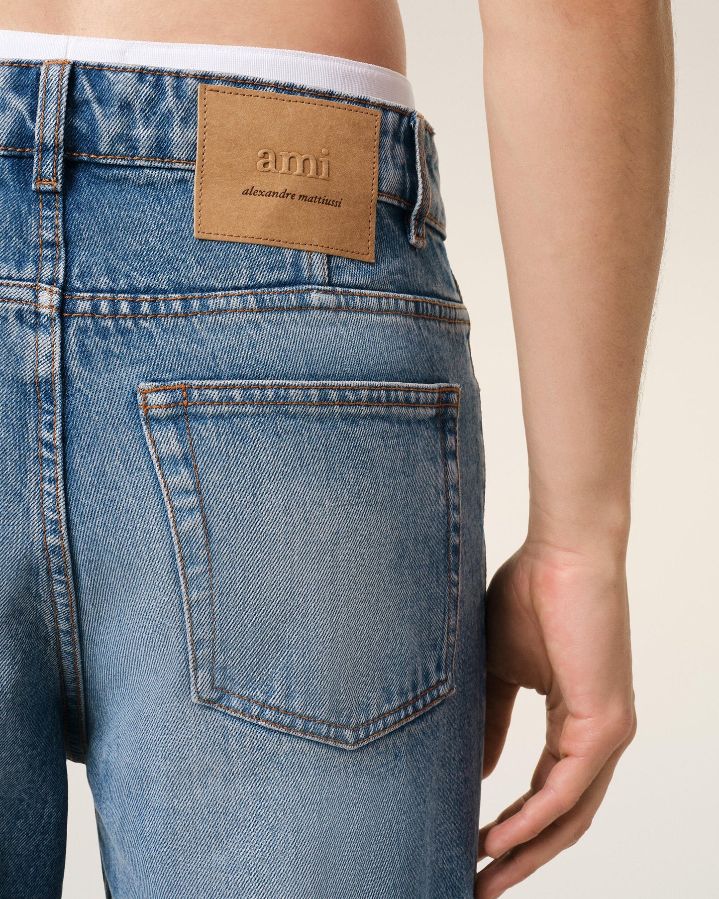 Cotton Tapered Fit Jeans
