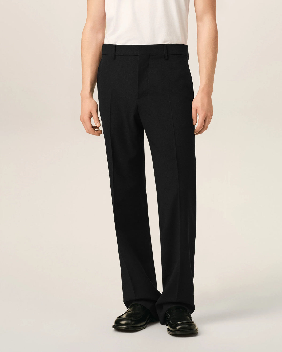 Parisian fit trousers in cotton gabardine