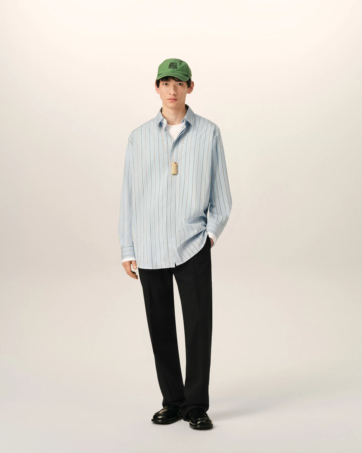 Parisian fit trousers in cotton gabardine