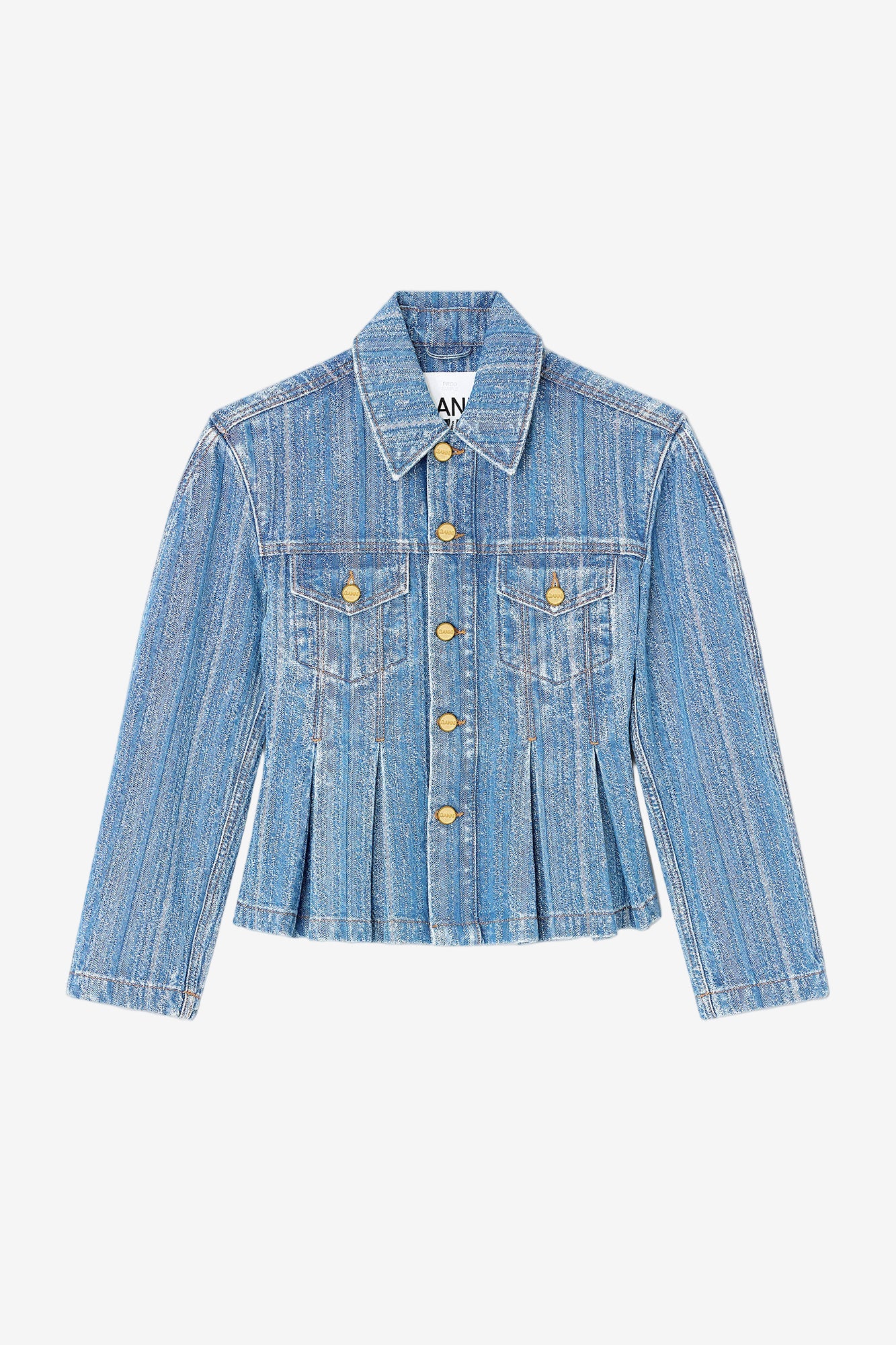 Structured Denim Fitted Jacket