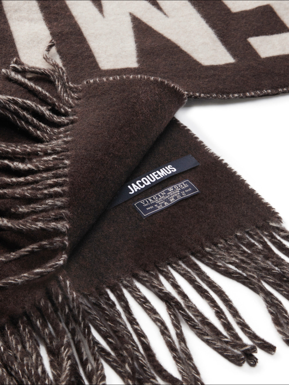 Fringe logo scarf Jacquemus