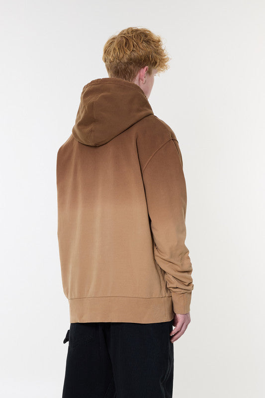 LOGO EMBROIDERY GRADIENT HOODIE