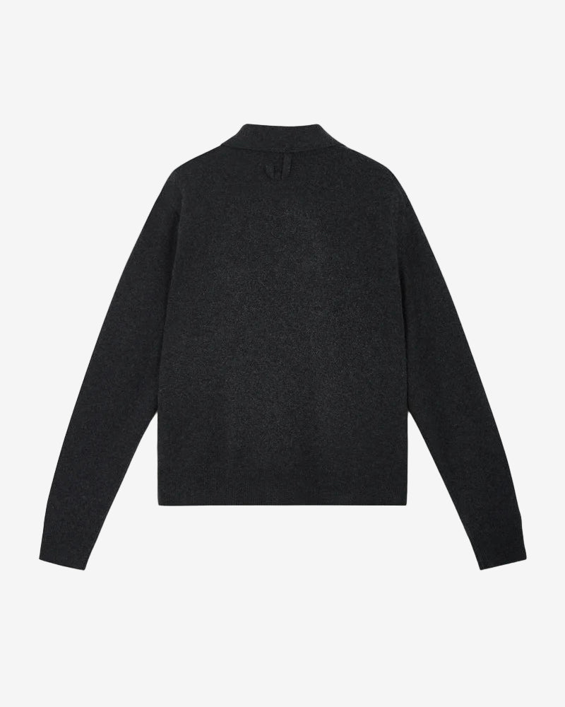 Collared Asymmetric Button-Up Jacket