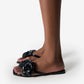 Silicone Flower Flat Sandals