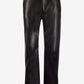 Black leather pants on a white background