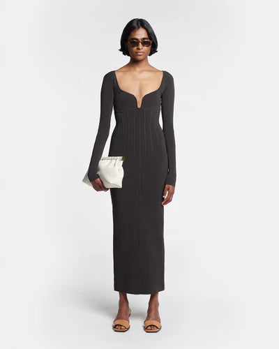 Jerica Matte Viscose Midi Dress