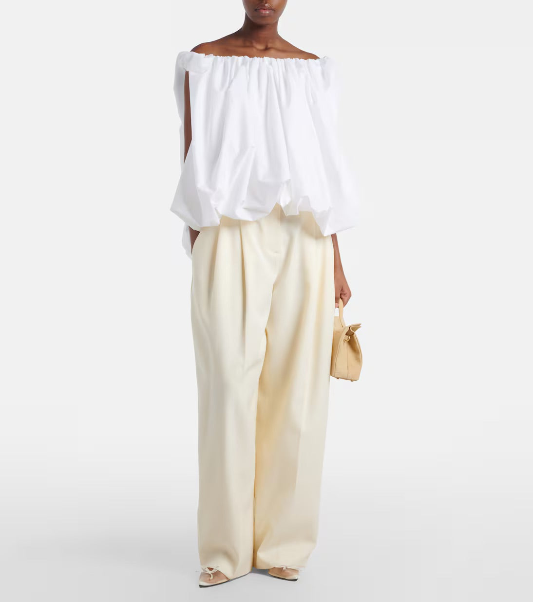Jacquemus Pleated Wide-Leg Pants