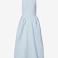Jacquard Midi Dress Light Blue