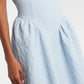 Jacquard Midi Dress Light Blue