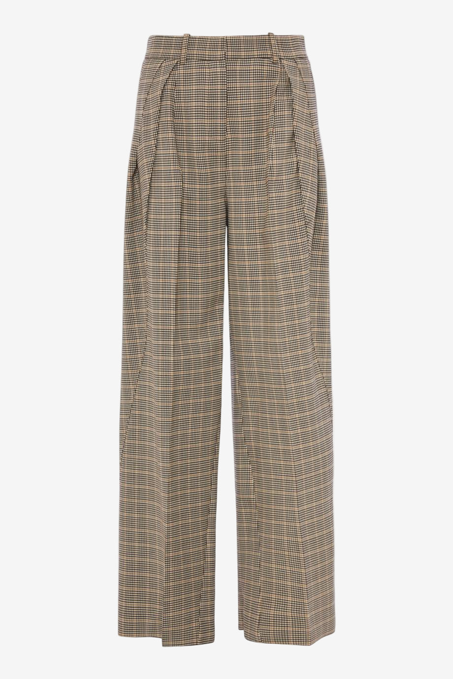 Plaid pants on a white background