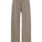 RABANNE Prince of Wales double-pleated checked wool-blend pants