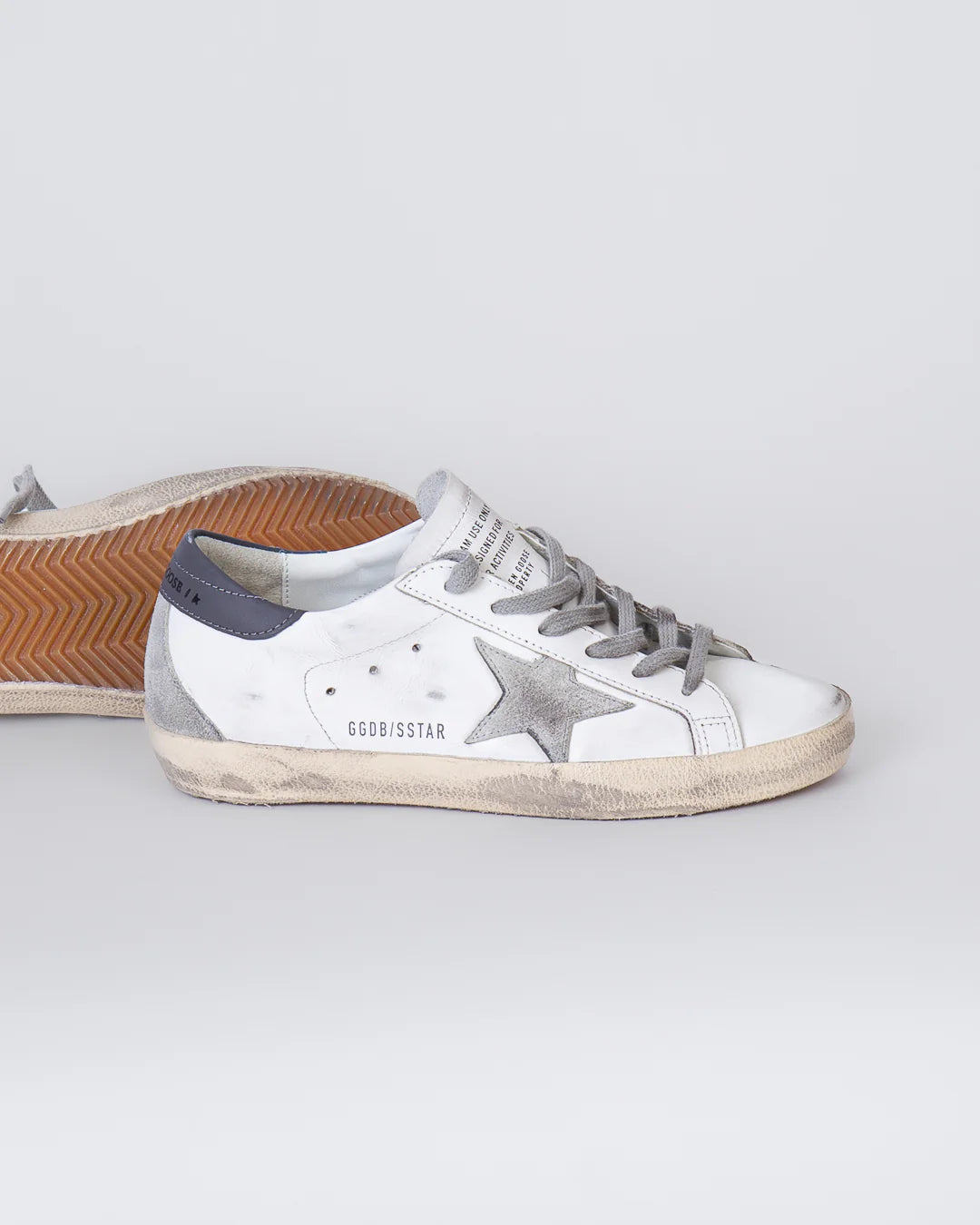 Golden Goose Superstar Deluxe  White Ice Dark Grey (Women's)